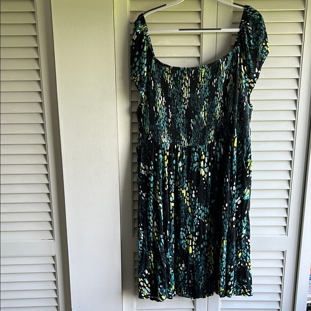 Super Soft byTorrid Black and Blue Midi Sundress